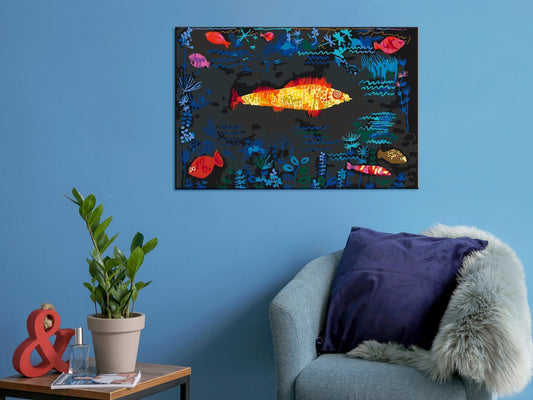 Doe-het-zelf op canvas schilderen - Paul Klee: Goldfish
