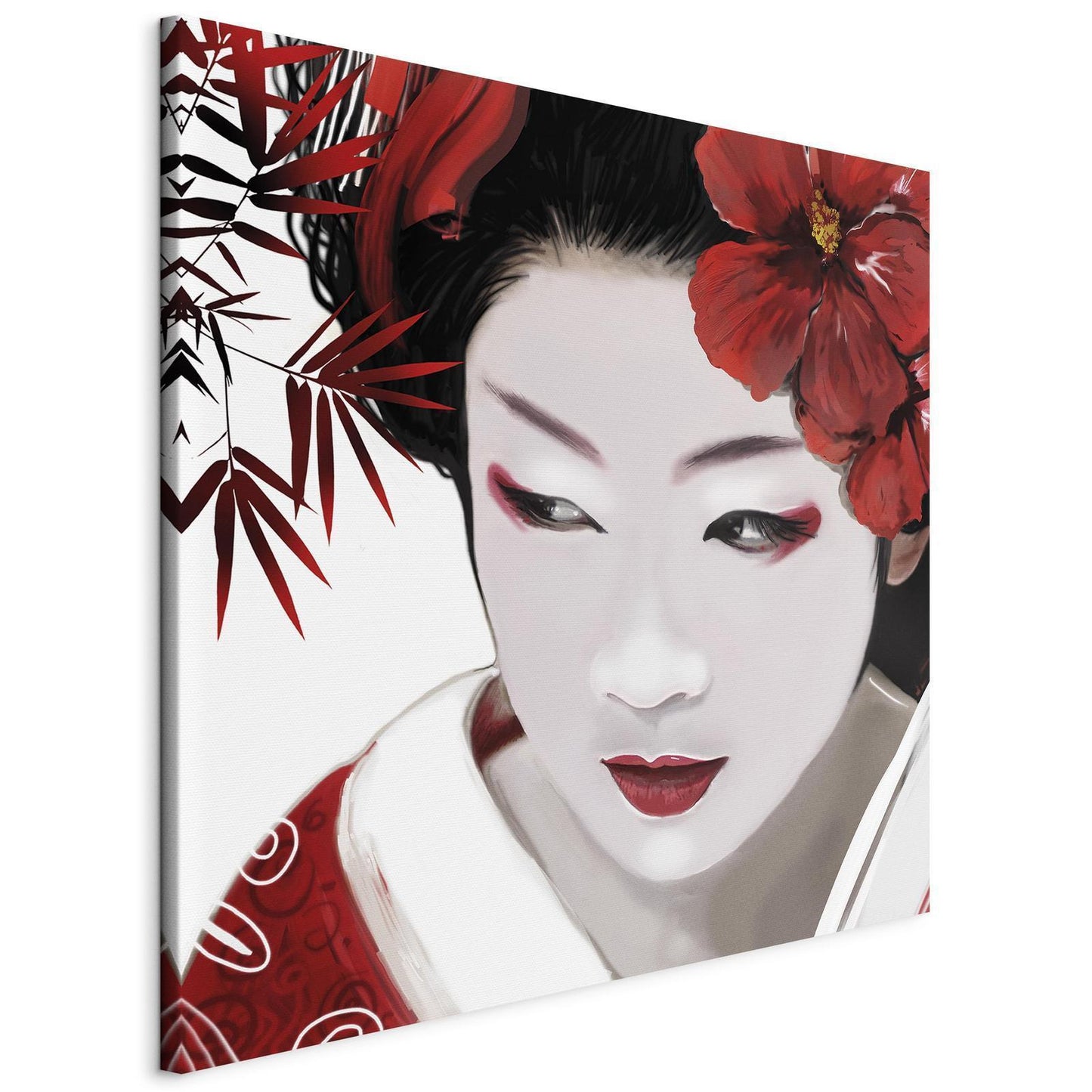 Schilderij - Japanese Geisha