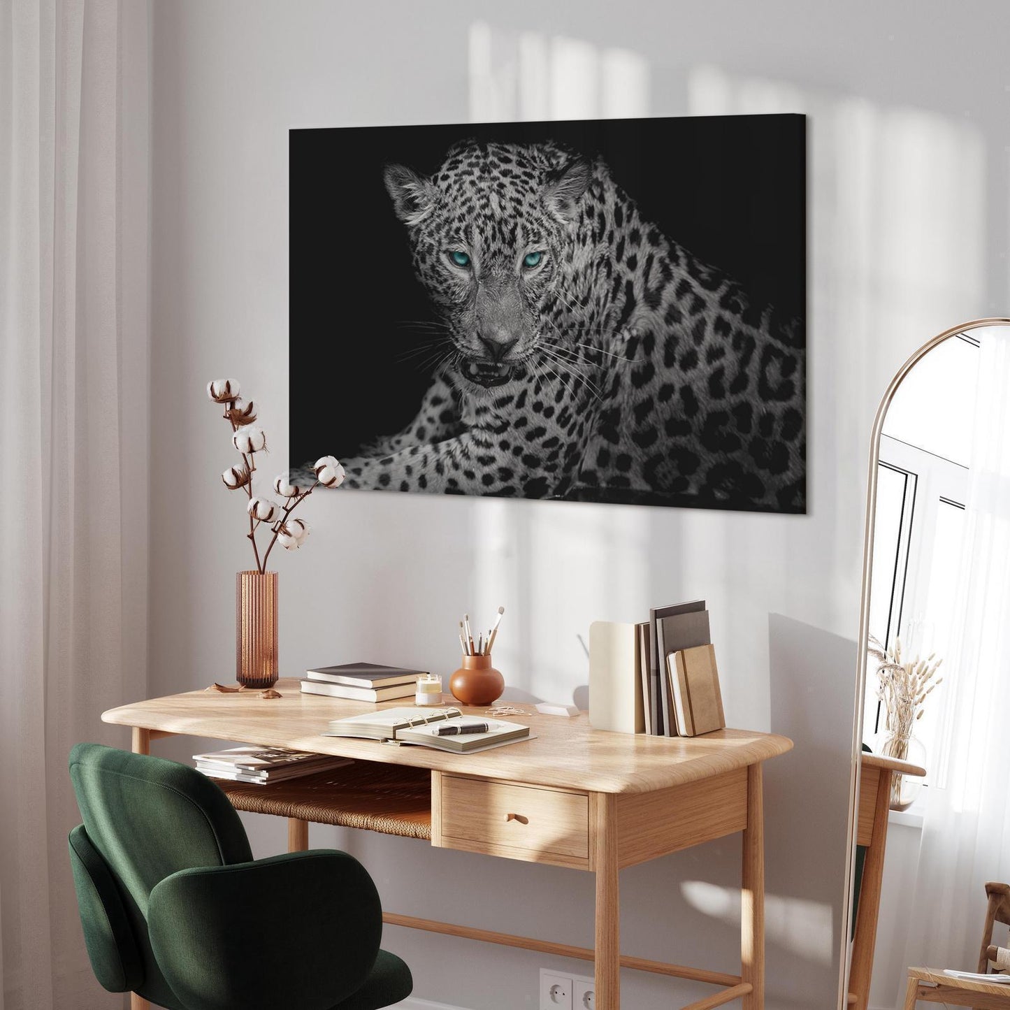 Gemälde - Leopardenporträt (1 Teil) Breit