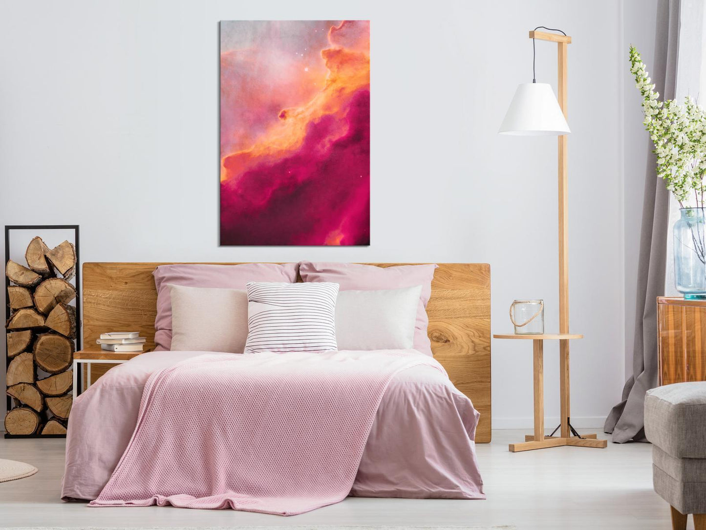 Painting - Pink Nebula (1 Part) Vertical
