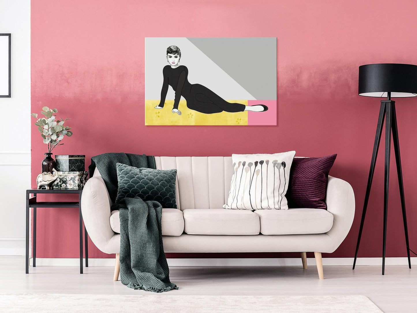 Schilderij - Woman in Pastel Hue (1-part) - Film-Inspired Pop Art