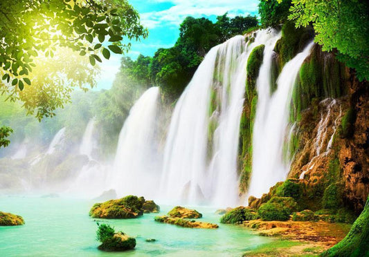 Fototapete - Die Schönheit der Natur: Wasserfall