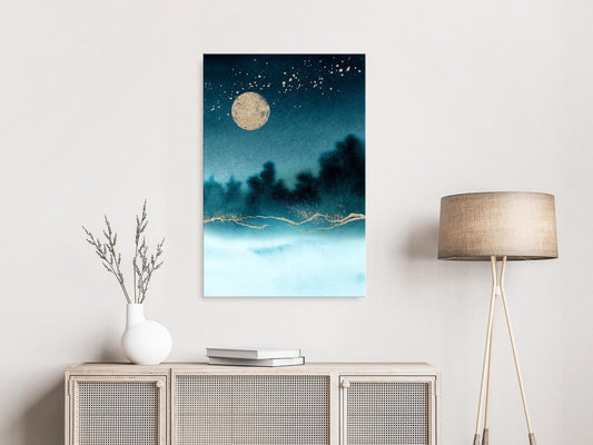 Painting - Hazy Moon (1 Part) Vertical