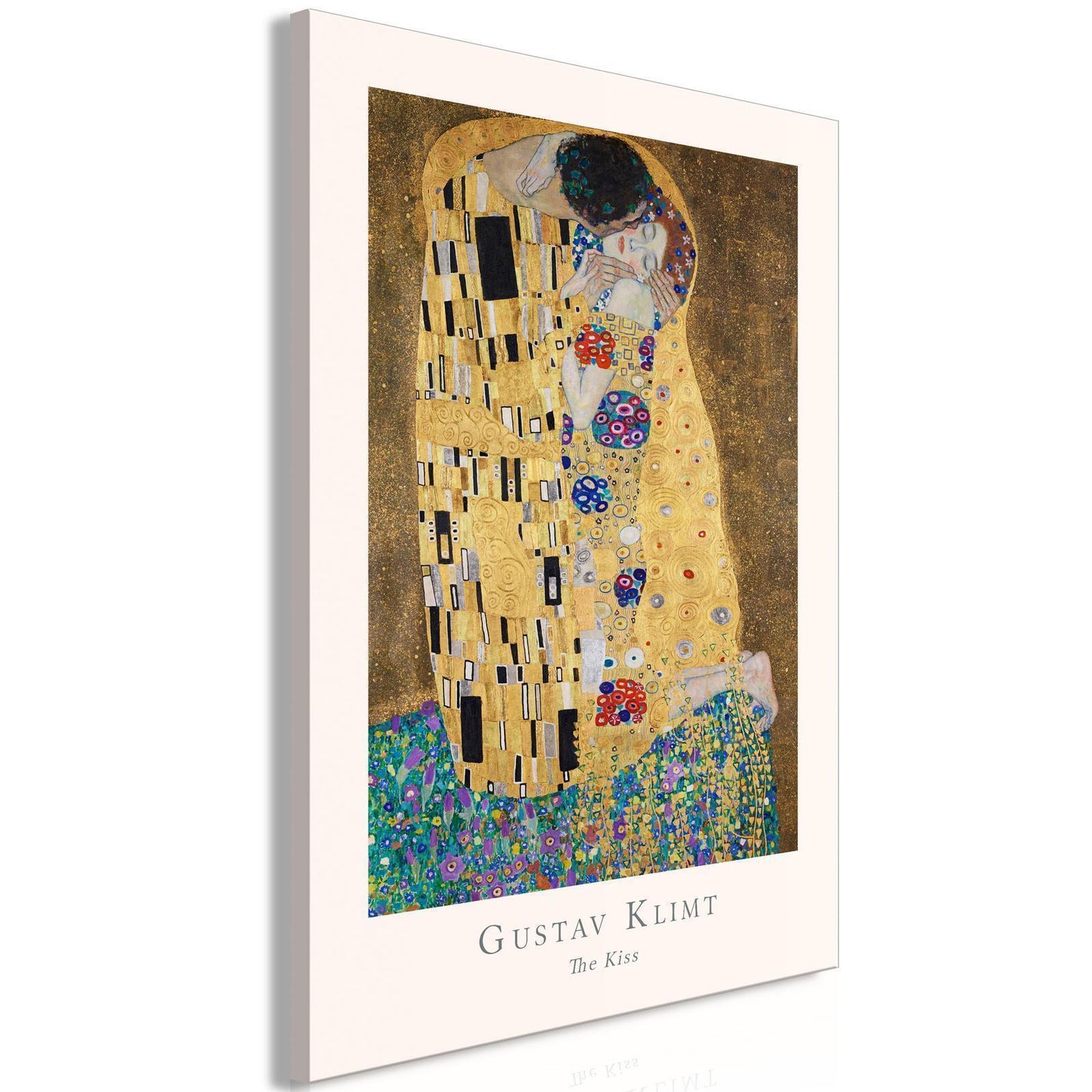 Painting - Gustav Klimt - The Kiss (1 Part) Vertical