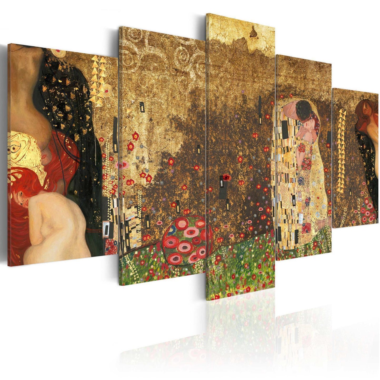 Schilderij - Klimt's muses