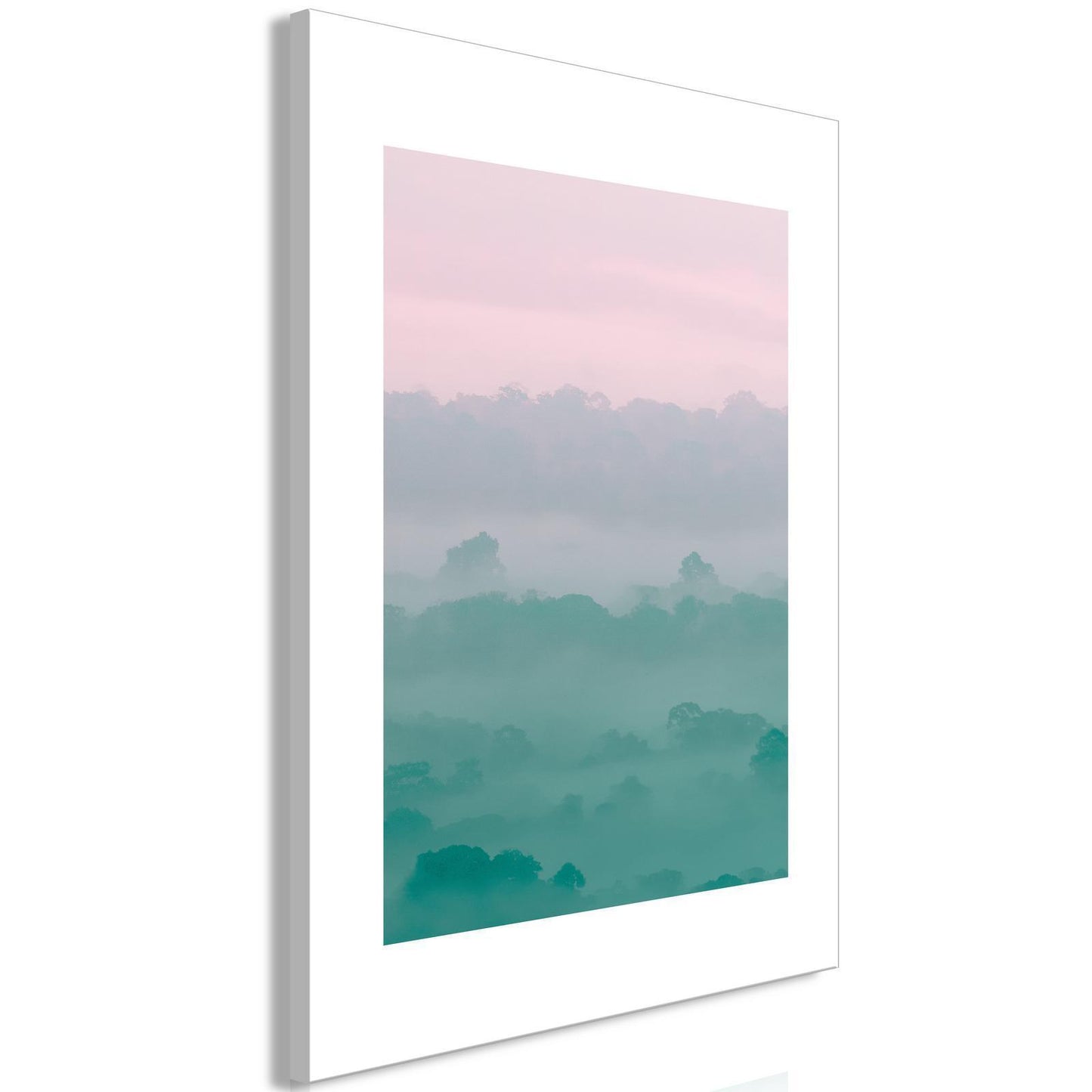 Schilderij - Foggy Dawn (1 Part) Vertical