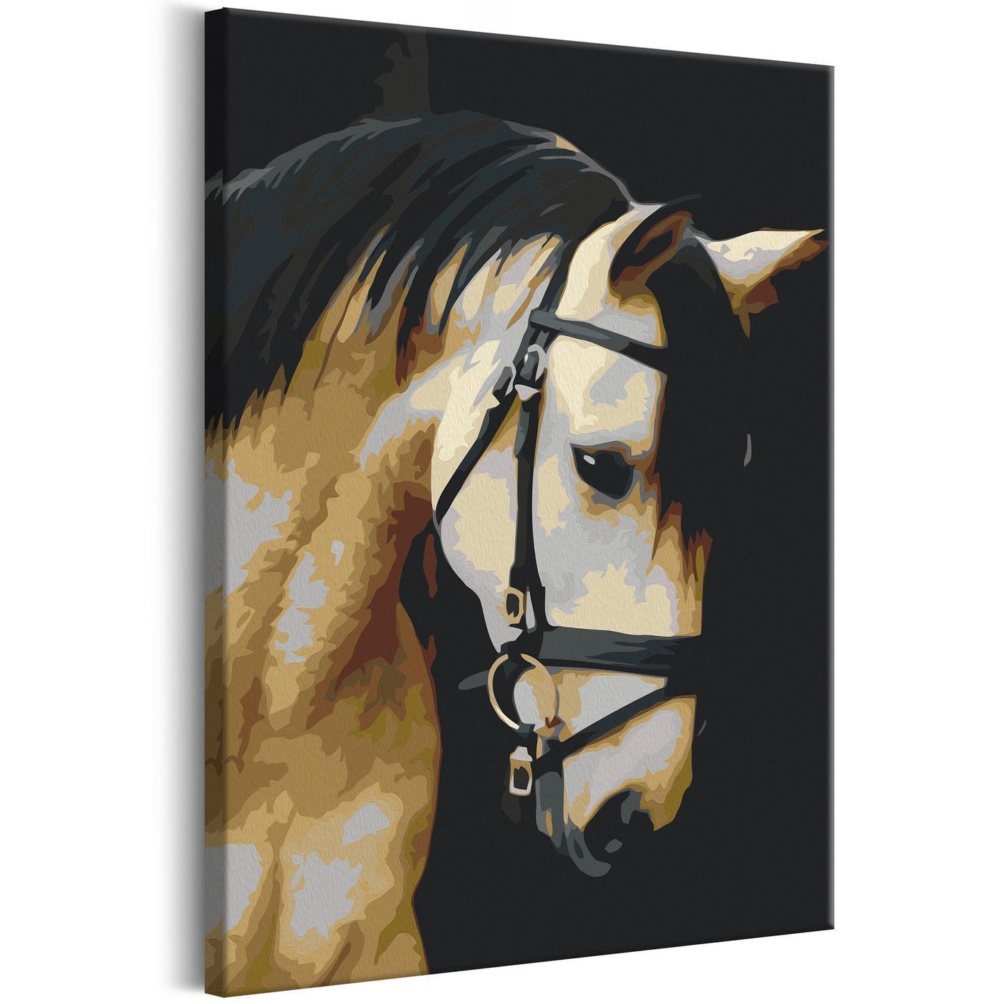 DIY-Leinwandgemälde – Pferdeporträt 