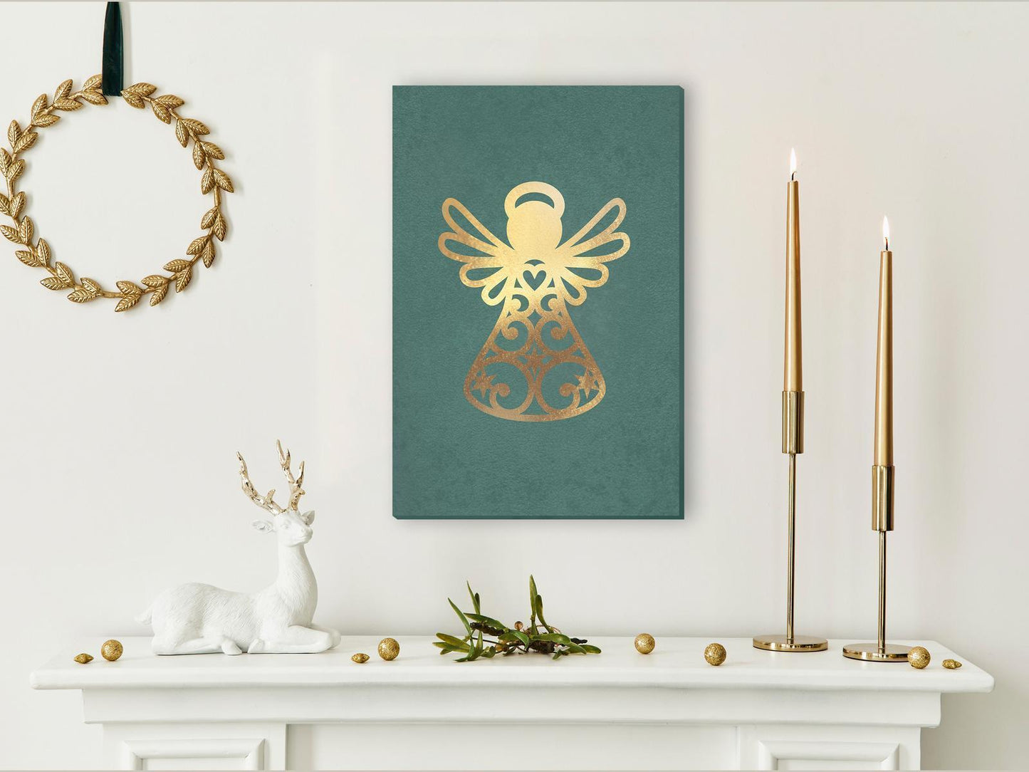 Gemälde - Angelic Christmas (1 Teil) Vertikal