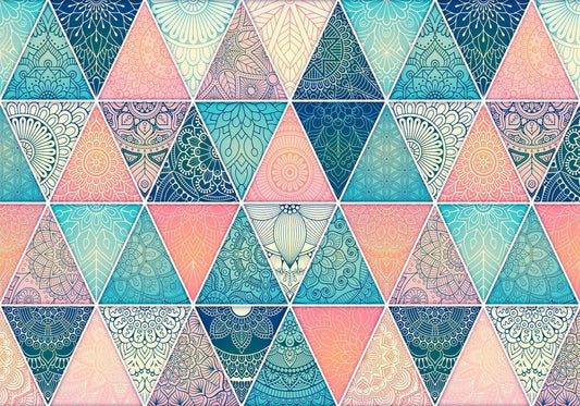Fotobehang - Oriental Triangles