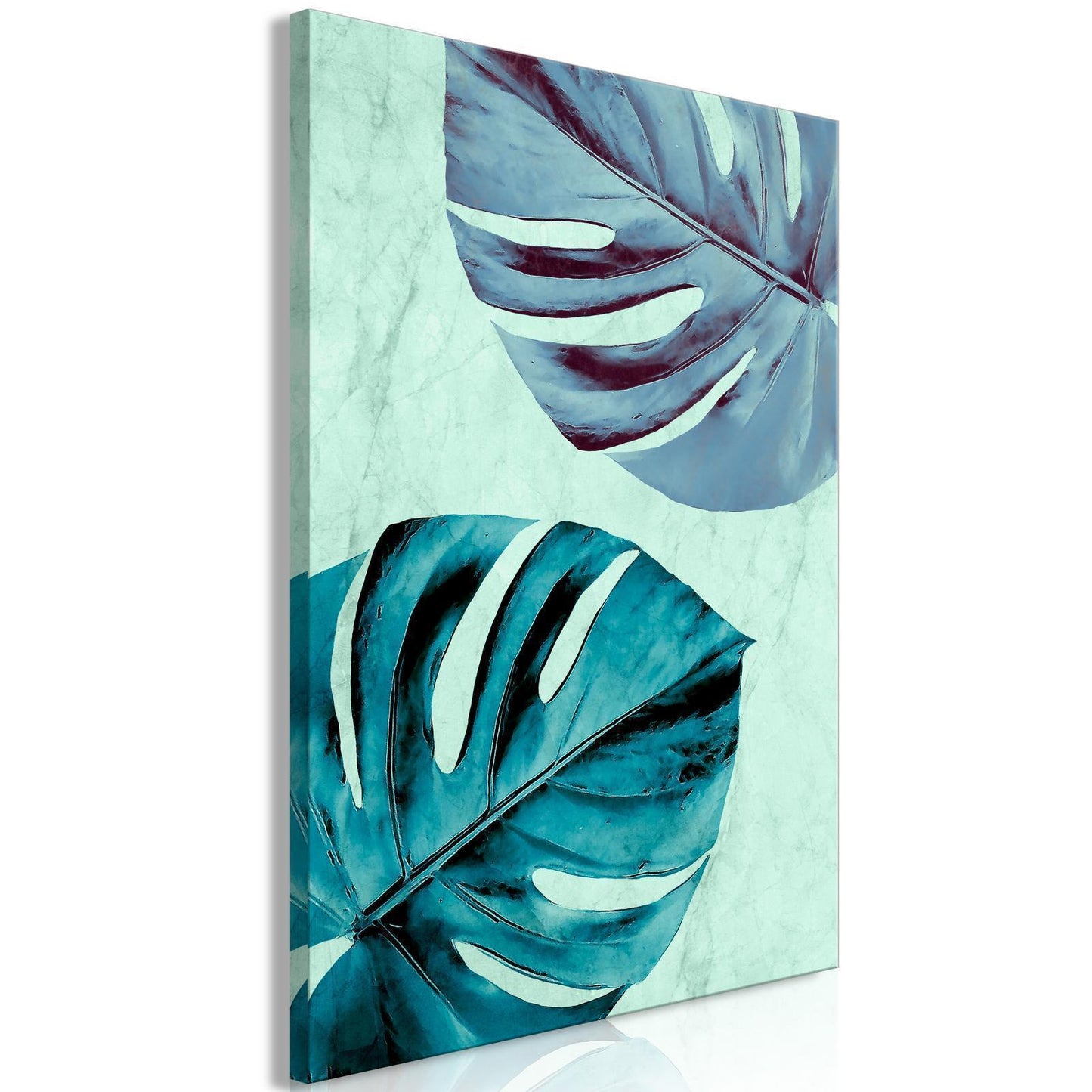 Schilderij - Tropical Turquoise (1 Part) Vertical