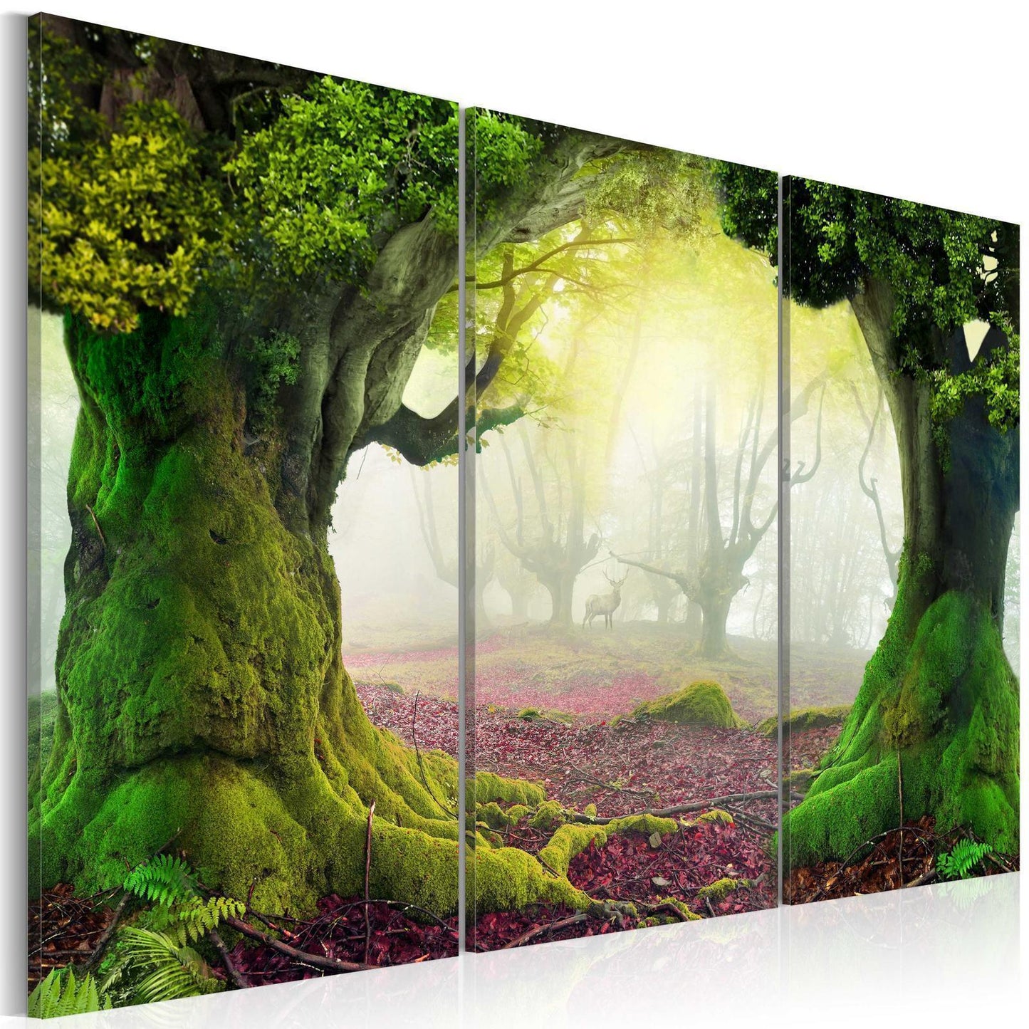 Gemälde - Geheimnisvoller Wald - Triptychon