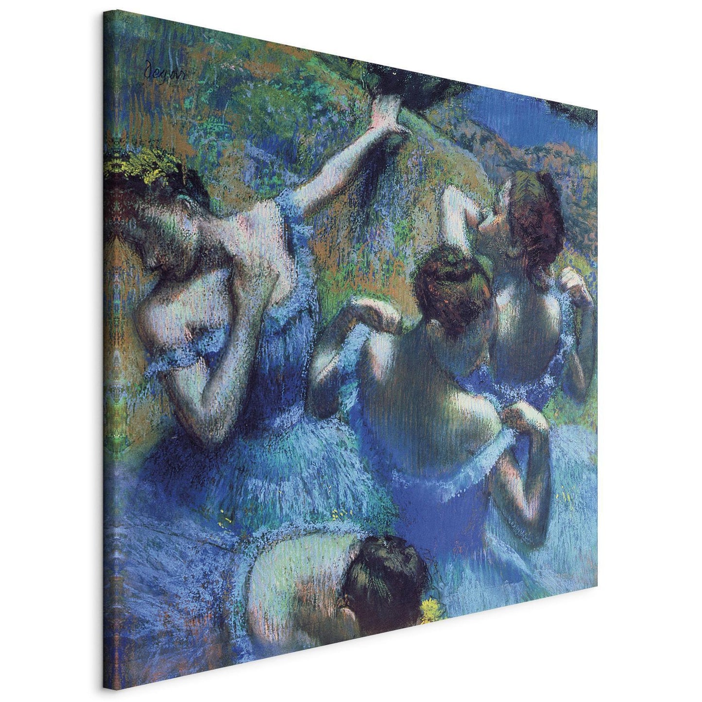 Schilderij - Blue Dancers II