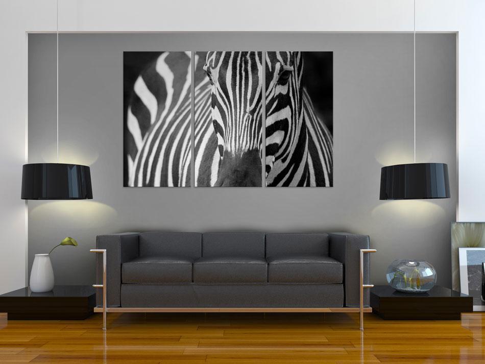 Gemälde - Frau Zebra