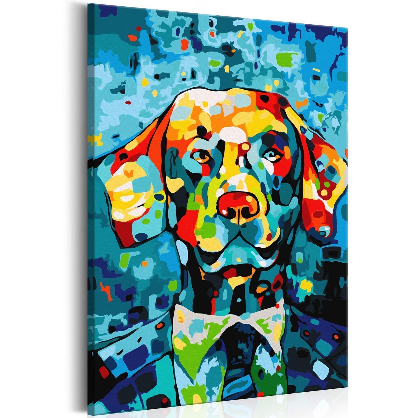 DIY painting on canvas - Dog Portrait 