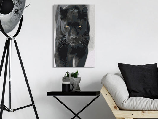 Doe-het-zelf op canvas schilderen - Black Panther