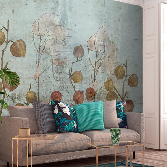 Self-adhesive photo wallpaper - Painted Lunaria