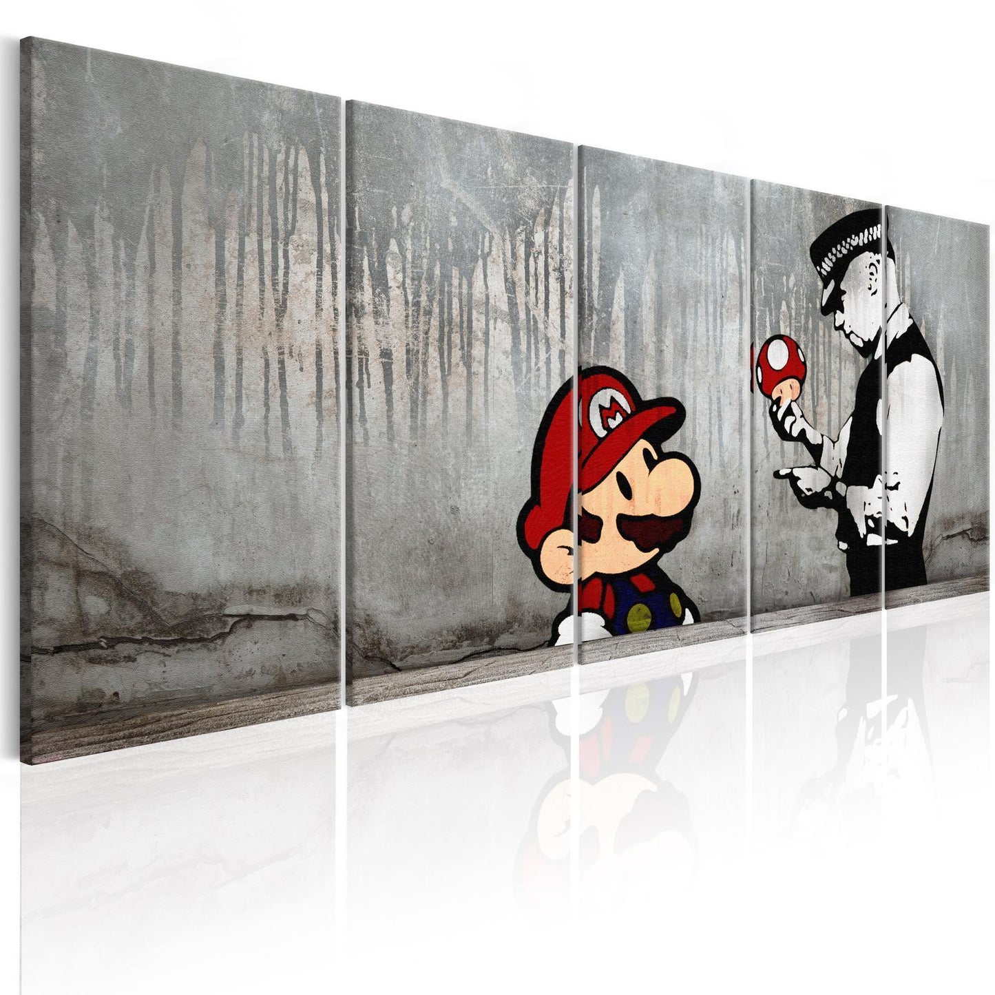 Painting - Mario Bros on Concrete