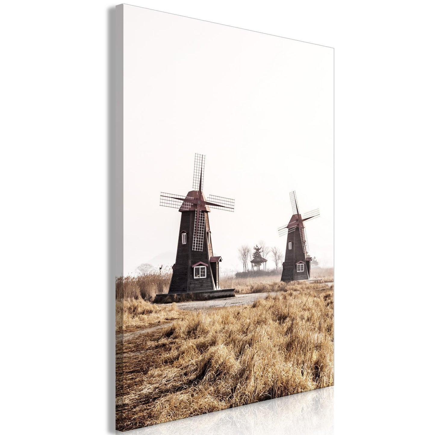 Painting - Wooden Windmill (1 Part) Vertical