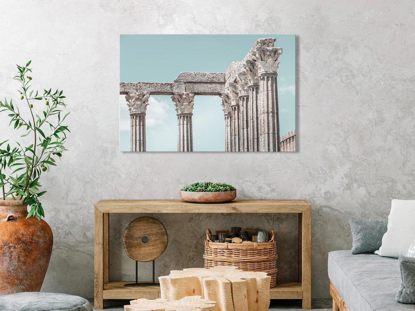 Painting - Pillars of History (1 Part) Wide