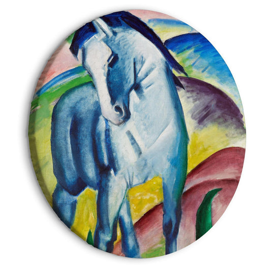 Rond schilderij - Blue Horse (Franz Marc)