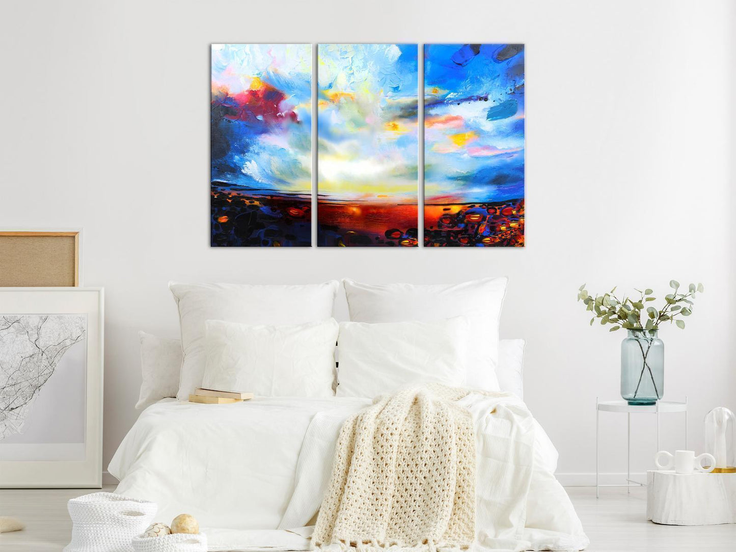 Painting - Colorful Sky (3 Parts)