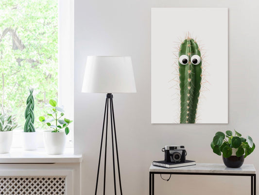 Gemälde - Lebender Kaktus (1 Teil) Vertikal