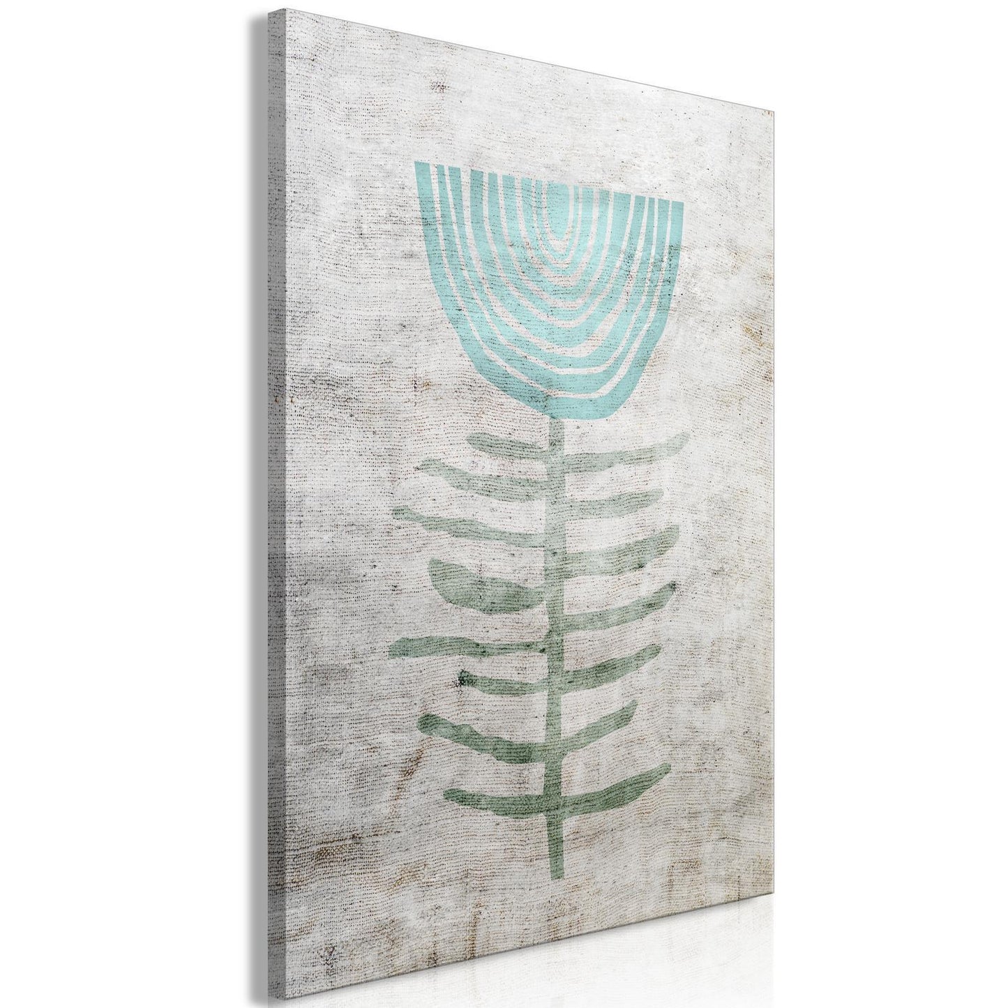 Schilderij - Blue Lily (1 Part) Vertical