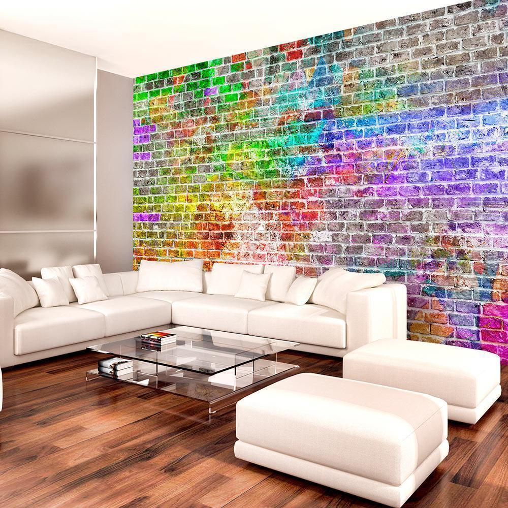 Photo Wallpaper - Rainbow Wall