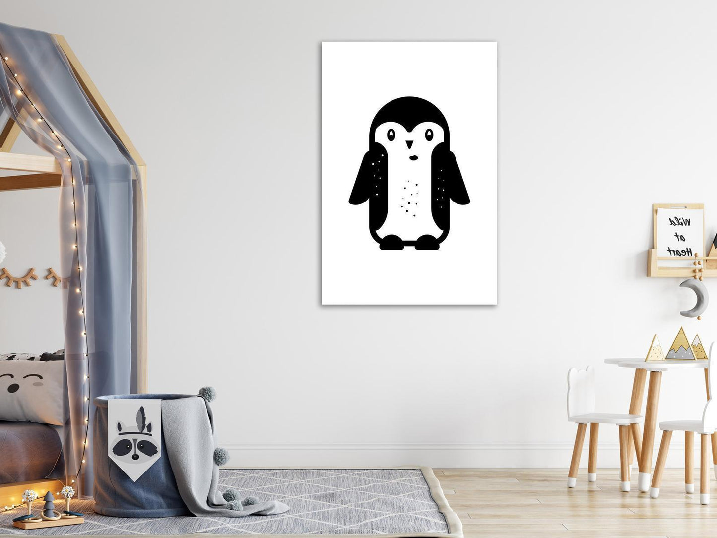 Schilderij - Funny Penguin (1 Part) Vertical
