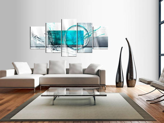 Image on acrylic glass - Turquoise Expression [Glass]
