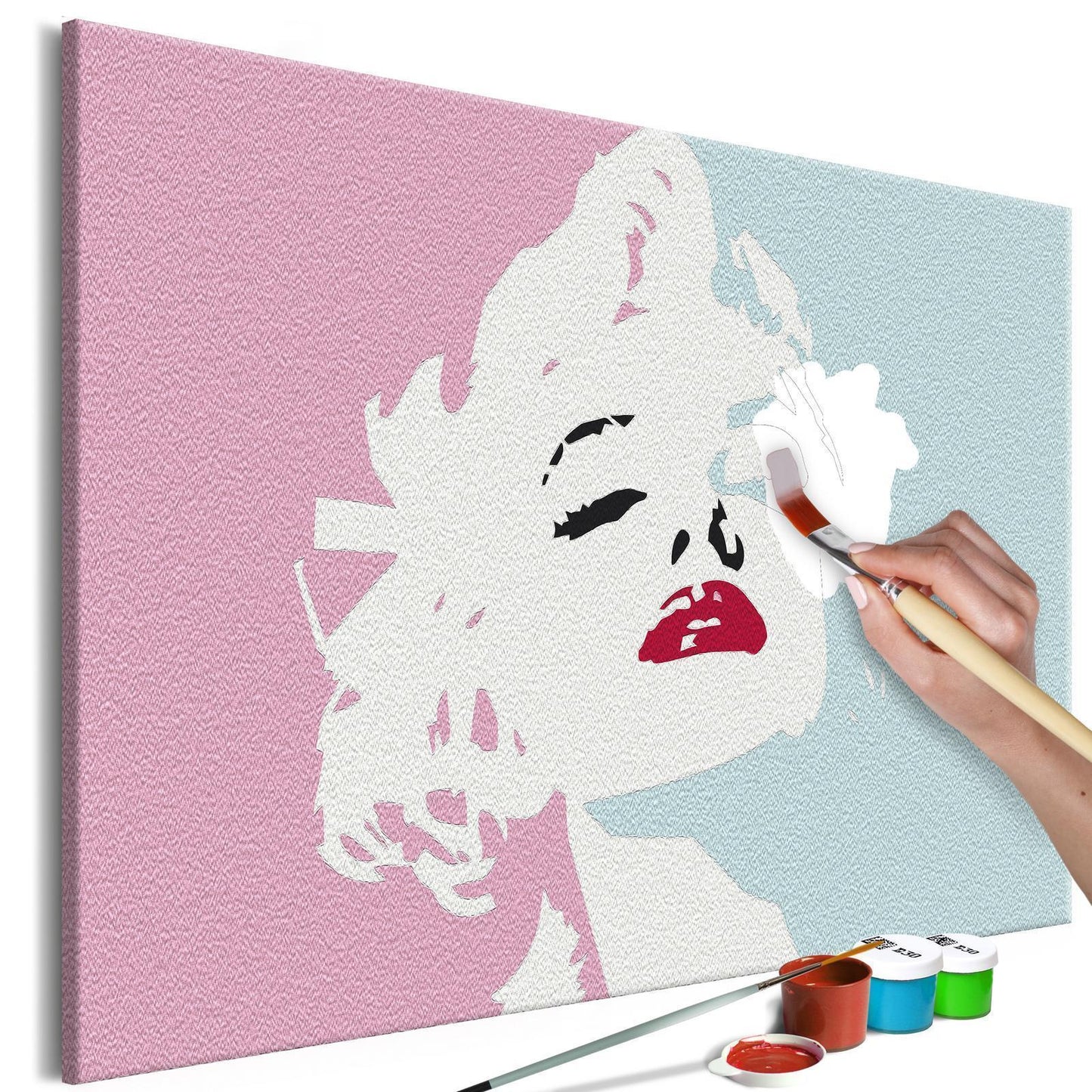 DIY Canvas Painting - Marilyn in Pink 