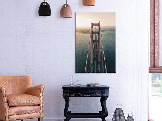 Painting - Golden Gate Bridge (1 Part) Vertical