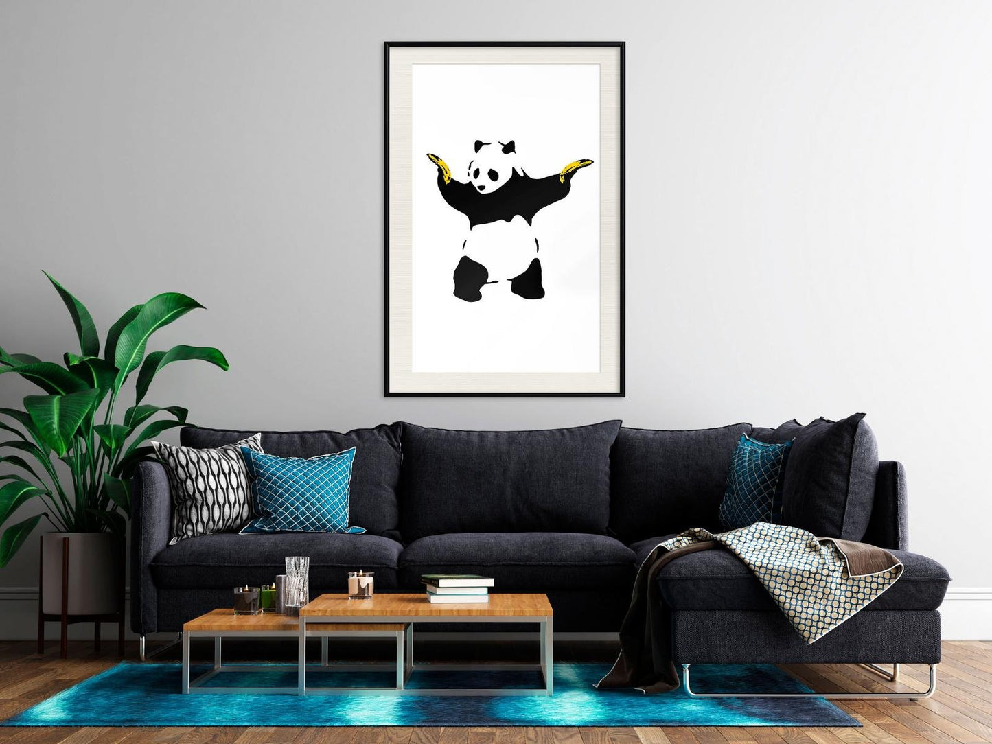 Banksy: Panda mit Waffen