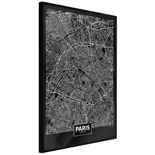 Stadtplan: Paris (dunkel)