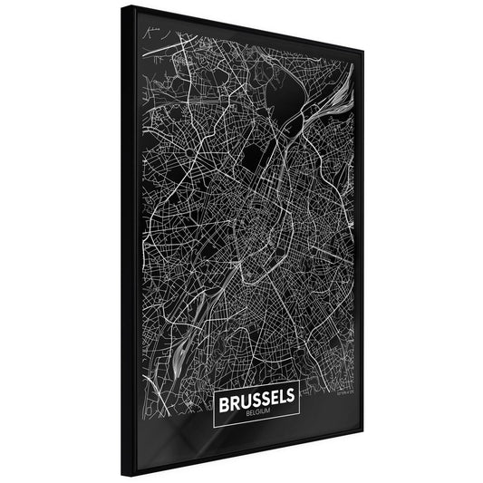 Stadtplan: Brüssel (dunkel)