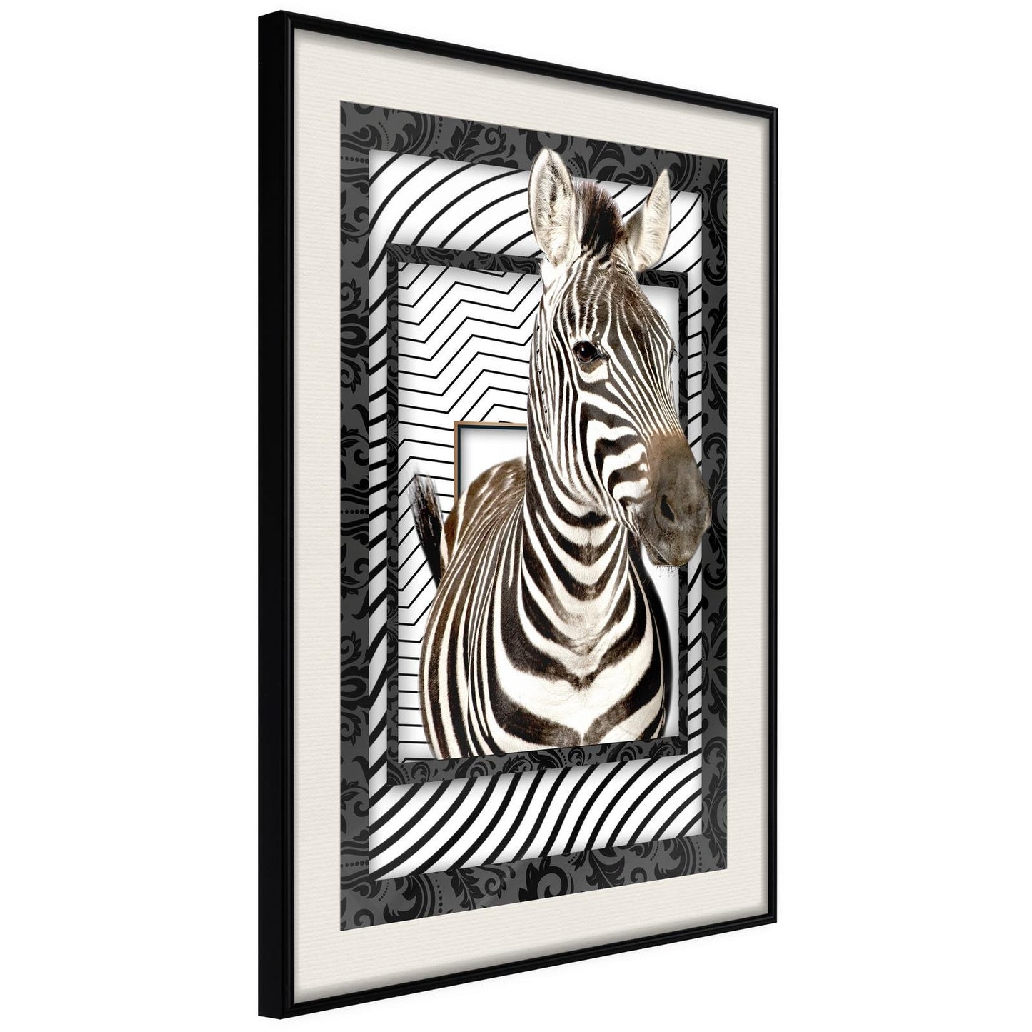 Zebra im Rahmen